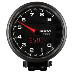 AutoMeter - Autometer 5 inch Ultimate III Playback Tachometer 9000 RPM - Silver - Demon Performance