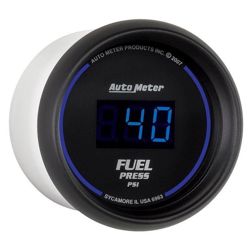 AutoMeter - Autometer 52.4mm 1-100 PSI Black Digital Fuel Pressure Gauge - Demon Performance