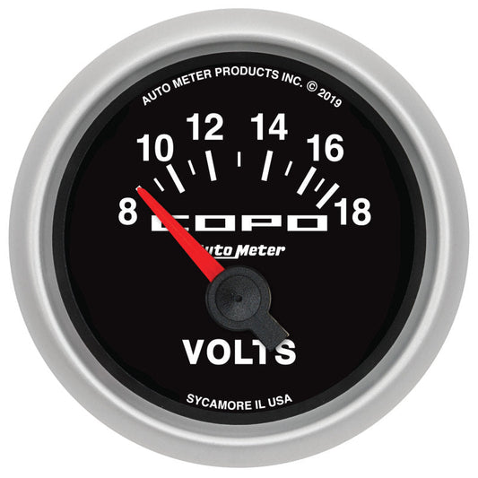 AutoMeter - Autometer 52mm 18V Electric Voltmeter Chevrolet COPO Camaro - Demon Performance