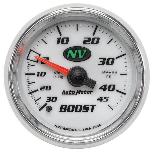 AutoMeter - Autometer 52mm Mechanical 30 In Hg-Vac/45 PSI Vacuum / Boost Gauge - Demon Performance