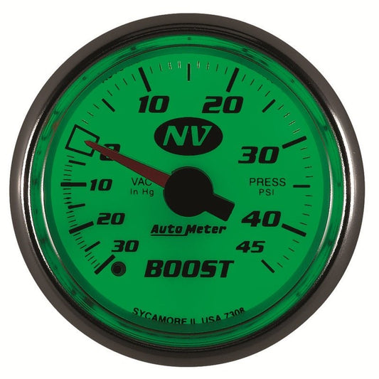 AutoMeter - Autometer 52mm Mechanical 30 In Hg-Vac/45 PSI Vacuum / Boost Gauge - Demon Performance