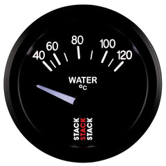 AutoMeter - Autometer 52mm Stack Instruments 40-120 Degree C Electric Water Temperature Gauge - Black - Demon Performance