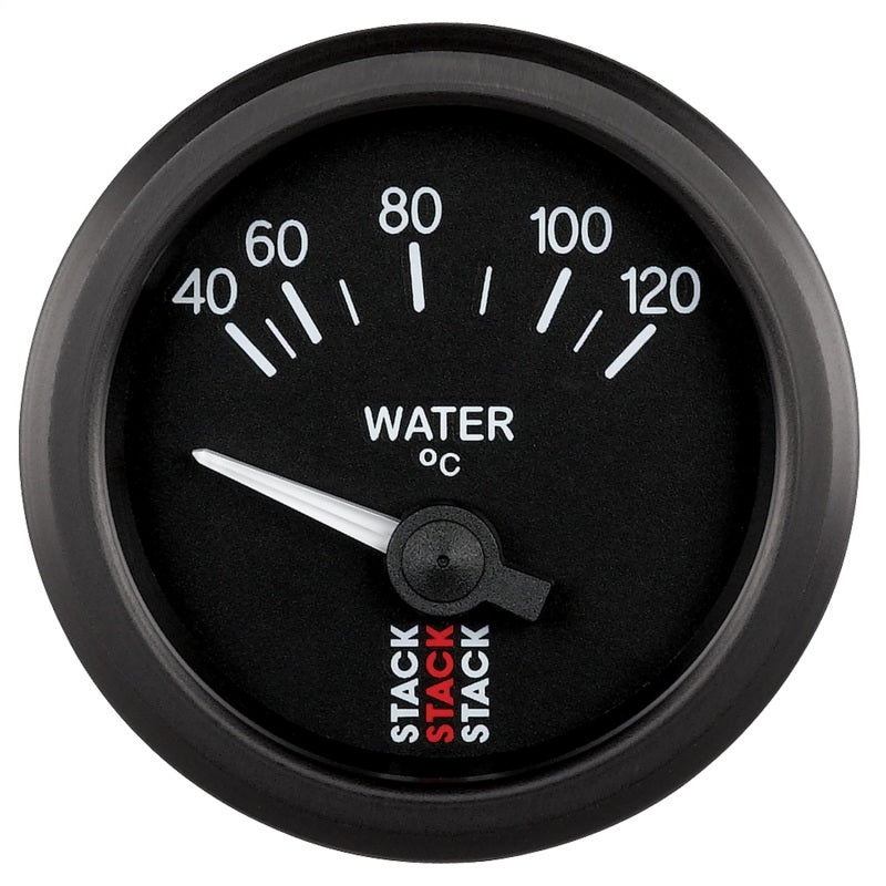 AutoMeter - Autometer 52mm Stack Instruments 40-120 Degree C Electric Water Temperature Gauge - Black - Demon Performance