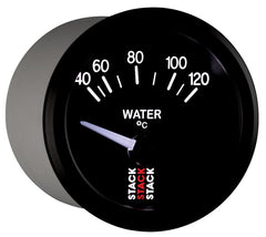 AutoMeter - Autometer 52mm Stack Instruments 40-120 Degree C Electric Water Temperature Gauge - Black - Demon Performance