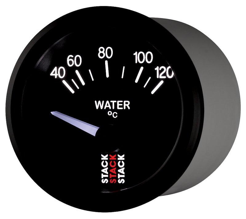 AutoMeter - Autometer 52mm Stack Instruments 40-120 Degree C Electric Water Temperature Gauge - Black - Demon Performance