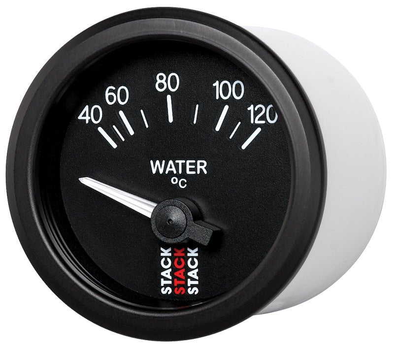 AutoMeter - Autometer 52mm Stack Instruments 40-120 Degree C Electric Water Temperature Gauge - Black - Demon Performance