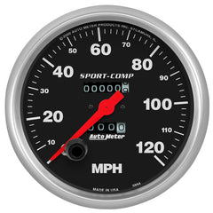 AutoMeter - Autometer 5in 0-120 MPH Mechanical Sport-Comp Speedometer - Demon Performance