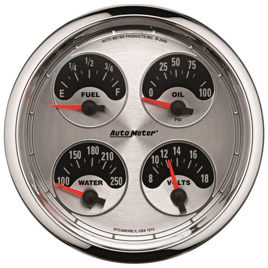 AutoMeter - Autometer 5inch Kit Box - Tach Speedo Combo / Oil Pressure / Water Temp / Volt / Fuel Leve - Demon Performance