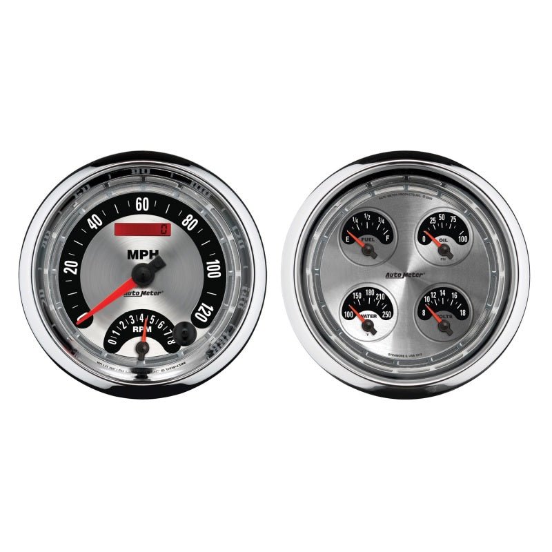 AutoMeter - Autometer 5inch Kit Box - Tach Speedo Combo / Oil Pressure / Water Temp / Volt / Fuel Leve - Demon Performance