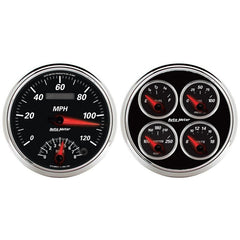 AutoMeter - Autometer 5inch Kit Box - Tach Speedo Combo / Oil Pressure / Water Temp / Volt / Fuel Level - Demon Performance