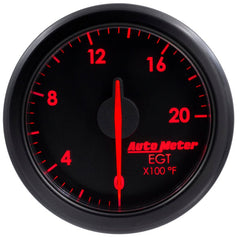 AutoMeter - Autometer Airdrive 2-1/16in EGT Gauge 0-2000 Degrees F - Black - Demon Performance