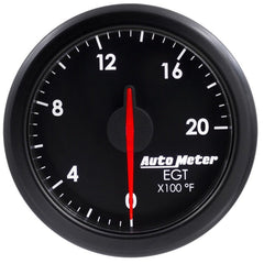 AutoMeter - Autometer Airdrive 2-1/16in EGT Gauge 0-2000 Degrees F - Black - Demon Performance