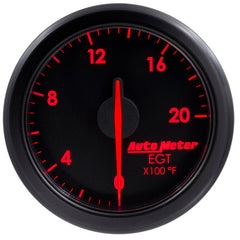 AutoMeter - Autometer Airdrive 2-1/16in EGT Gauge 0-2000 Degrees F - Black - Demon Performance