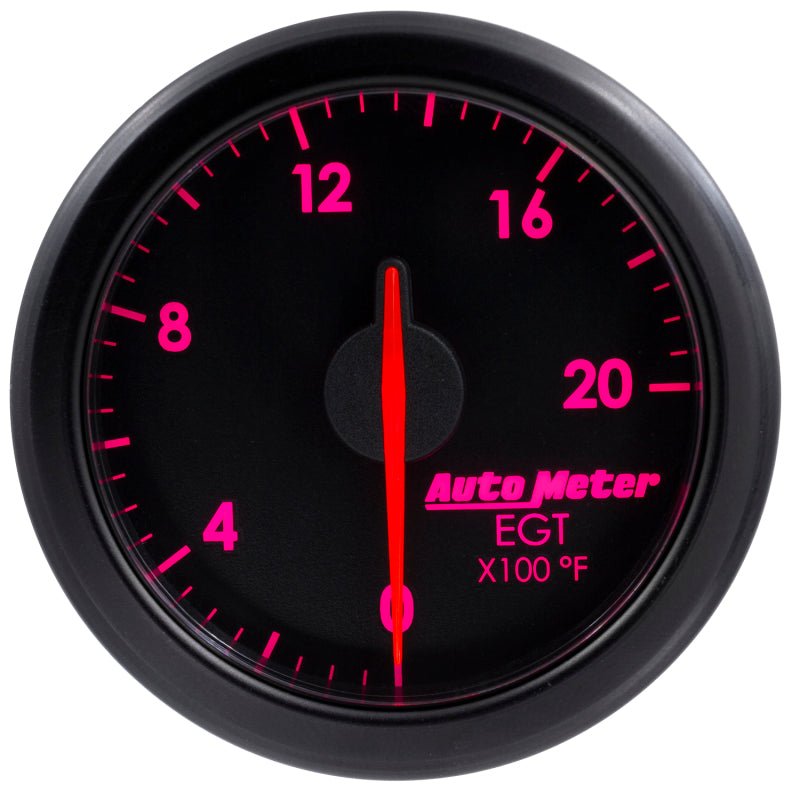 AutoMeter - Autometer Airdrive 2-1/16in EGT Gauge 0-2000 Degrees F - Black - Demon Performance