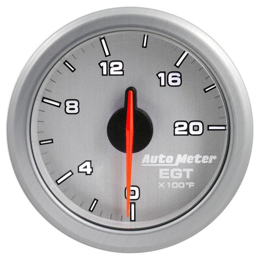 AutoMeter - Autometer Airdrive 2-1/16in EGT Gauge 0-2000 Degrees F - Silver - Demon Performance