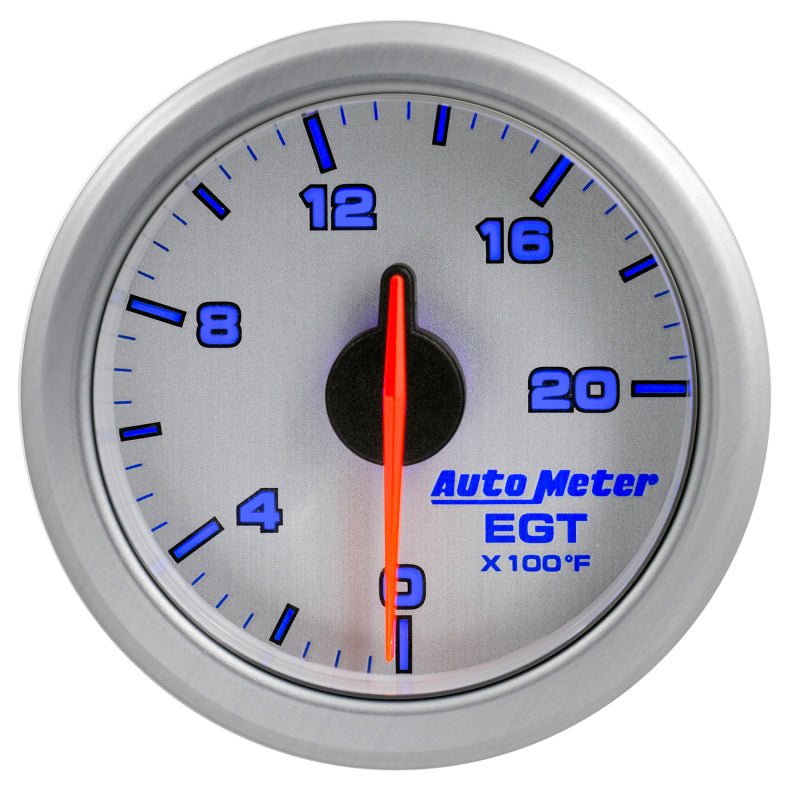 AutoMeter - Autometer Airdrive 2-1/16in EGT Gauge 0-2000 Degrees F - Silver - Demon Performance