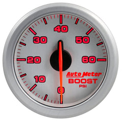 AutoMeter - Autometer Airdrive 2-1/6in Boost Gauge 0-60 PSI - Silver - Demon Performance