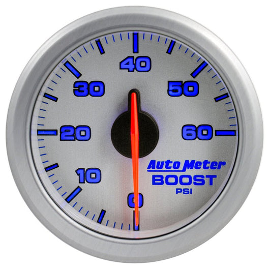 AutoMeter - Autometer Airdrive 2-1/6in Boost Gauge 0-60 PSI - Silver - Demon Performance