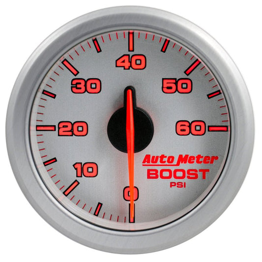 AutoMeter - Autometer Airdrive 2-1/6in Boost Gauge 0-60 PSI - Silver - Demon Performance