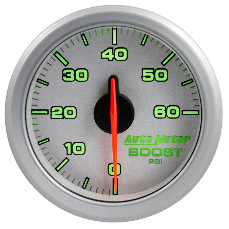 AutoMeter - Autometer Airdrive 2-1/6in Boost Gauge 0-60 PSI - Silver - Demon Performance