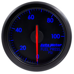 AutoMeter - Autometer Airdrive 2-1/6in Fuel Pressure Gauge 0-100 PSI - Black - Demon Performance