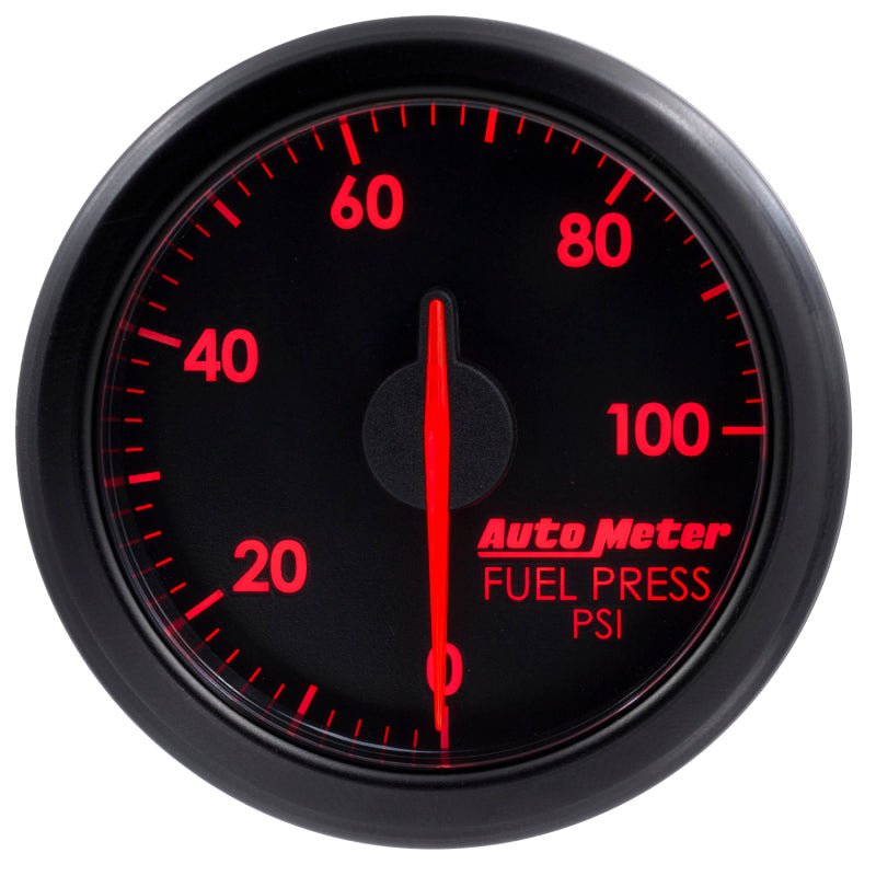 AutoMeter - Autometer Airdrive 2-1/6in Fuel Pressure Gauge 0-100 PSI - Black - Demon Performance