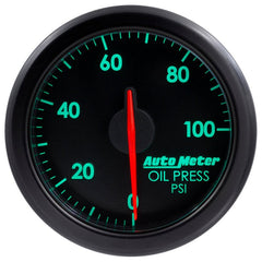 AutoMeter - Autometer Airdrive 2-1/6in Oil Pressure Gauge 0-100 PSI - Black - Demon Performance