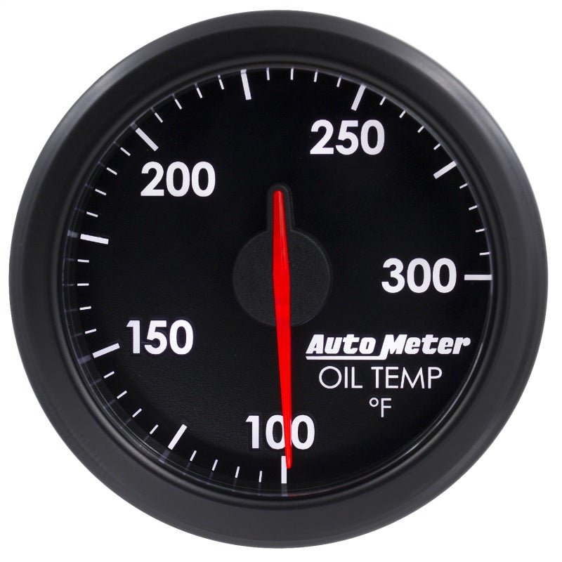 AutoMeter - Autometer Airdrive 2-1/6in Oil Temp Gauge 100-300 Degrees F - Black - Demon Performance