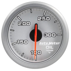 AutoMeter - Autometer Airdrive 2-1/6in Oil Temp Gauge 100-300 Degrees F - Silver - Demon Performance