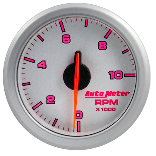 AutoMeter - Autometer Airdrive 2-1/6in Tachometer Gauge 0-10K RMP - Silver - Demon Performance