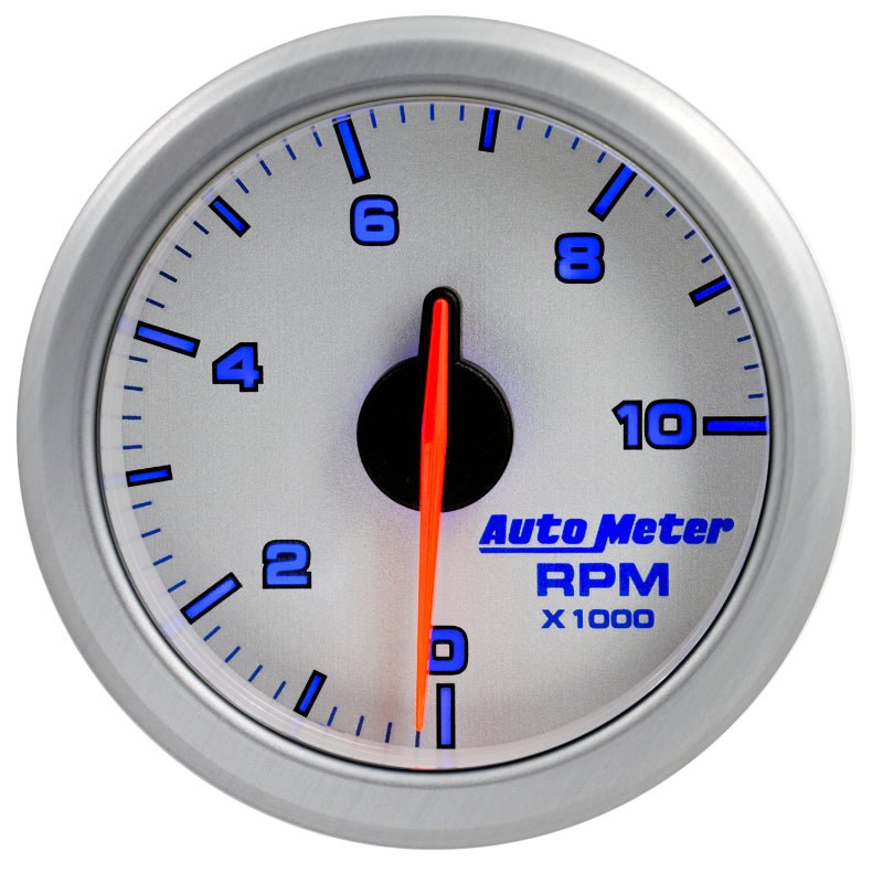 AutoMeter - Autometer Airdrive 2-1/6in Tachometer Gauge 0-10K RMP - Silver - Demon Performance