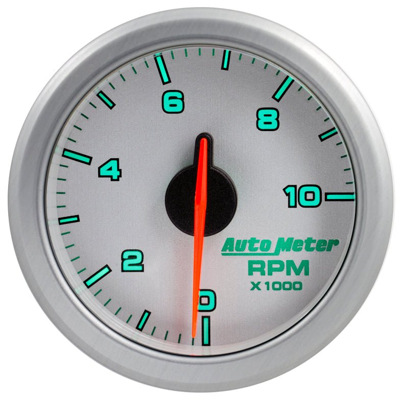 AutoMeter - Autometer Airdrive 2-1/6in Tachometer Gauge 0-10K RMP - Silver - Demon Performance