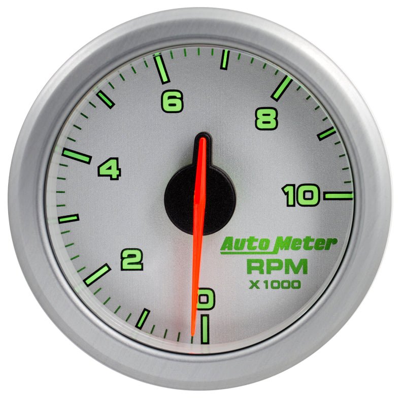 AutoMeter - Autometer Airdrive 2-1/6in Tachometer Gauge 0-10K RMP - Silver - Demon Performance