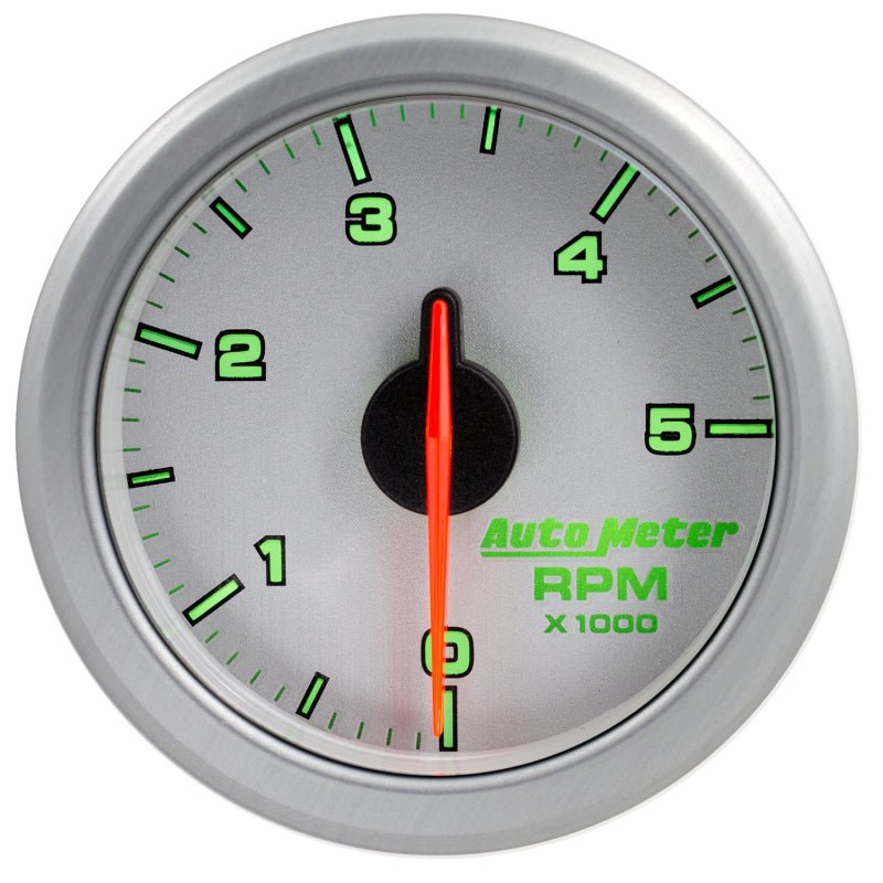 AutoMeter - Autometer Airdrive 2-1/6in Tachometer Gauge 0-5K RPM - Silver - Demon Performance