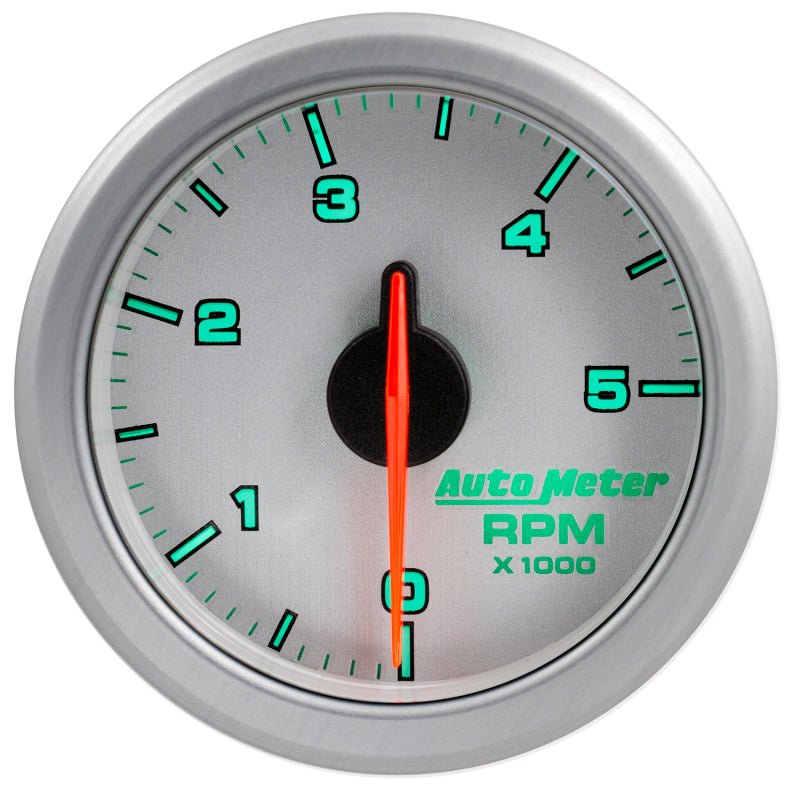 AutoMeter - Autometer Airdrive 2-1/6in Tachometer Gauge 0-5K RPM - Silver - Demon Performance