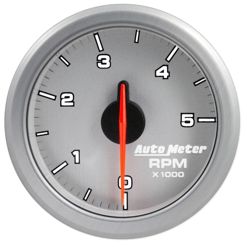 AutoMeter - Autometer Airdrive 2-1/6in Tachometer Gauge 0-5K RPM - Silver - Demon Performance