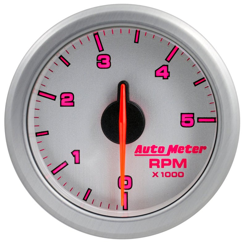 AutoMeter - Autometer Airdrive 2-1/6in Tachometer Gauge 0-5K RPM - Silver - Demon Performance