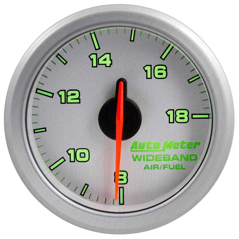 AutoMeter - Autometer Airdrive 2-1/6in Wideband Air / Fuel Gauge 10:1-17:1 ARF Range - Silver - Demon Performance