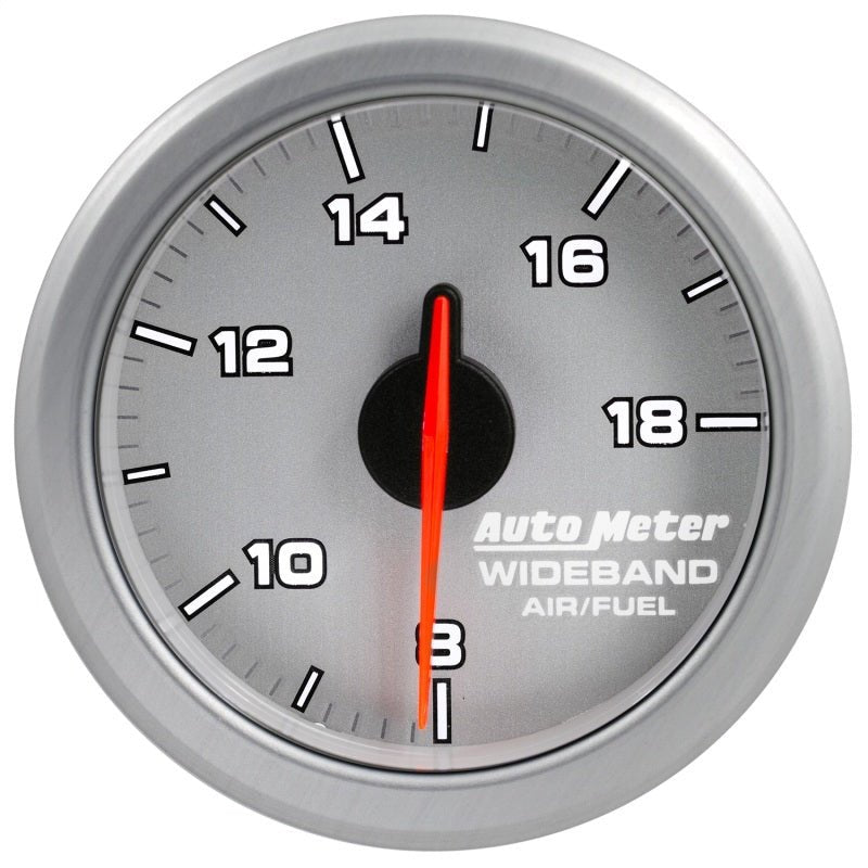 AutoMeter - Autometer Airdrive 2-1/6in Wideband Air / Fuel Gauge 10:1-17:1 ARF Range - Silver - Demon Performance