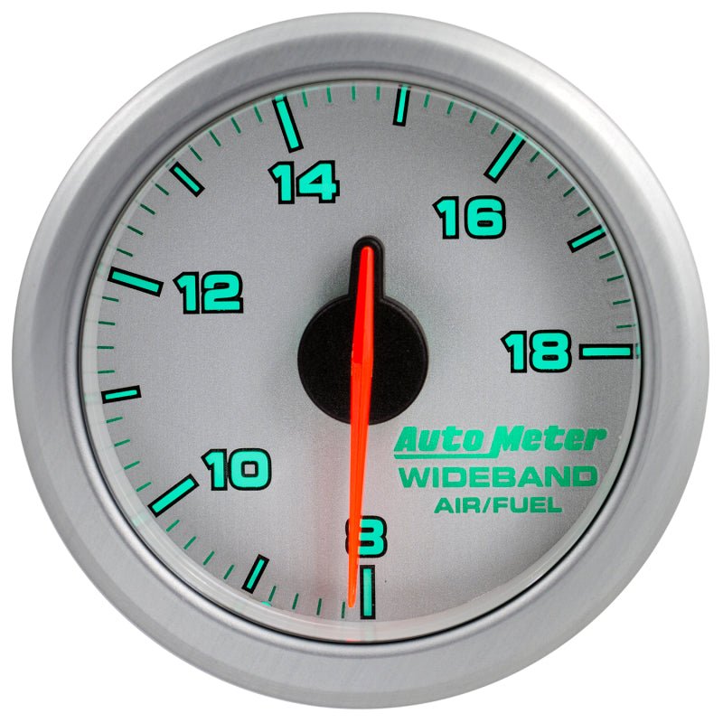 AutoMeter - Autometer Airdrive 2-1/6in Wideband Air / Fuel Gauge 10:1-17:1 ARF Range - Silver - Demon Performance