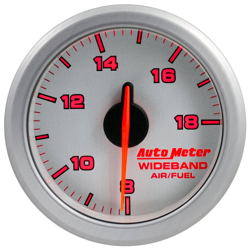 AutoMeter - Autometer Airdrive 2-1/6in Wideband Air / Fuel Gauge 10:1-17:1 ARF Range - Silver - Demon Performance