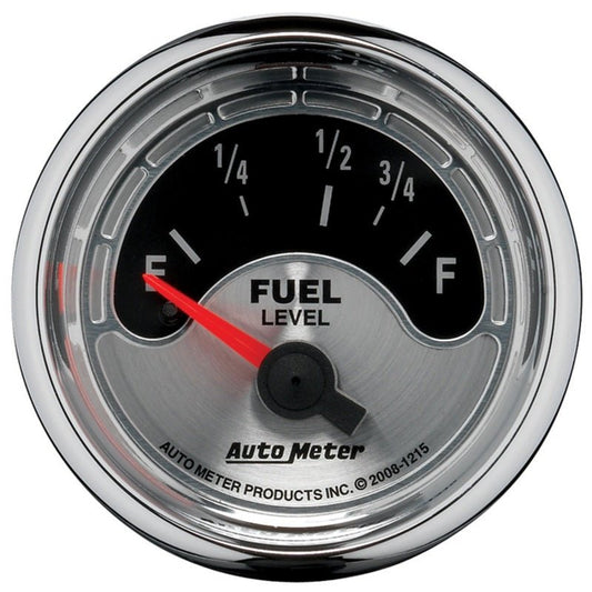 AutoMeter - Autometer American Muscle 2-1/16in 73-10 Ohm Electric Fuel Level Gauge - Demon Performance