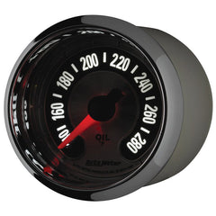 AutoMeter - Autometer American Muscle 2-1/16in Full Sweep Electric Digital Stepper 140-280 Deg F Oil Temp Gauge - Demon Performance