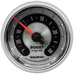 AutoMeter - Autometer American Muscle 2-1/16in Full Sweep Mechanical 30 In Hg Vac/30PSI Boost Vacuum Gauge - Demon Performance