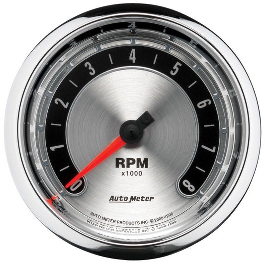 AutoMeter - Autometer American Muscle 3-3/8in Tachometer In-Dash Gauge - Demon Performance