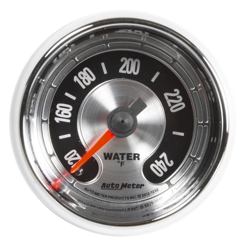 AutoMeter - Autometer American Muscle 52mm 240 Deg F Water Temp Gauge - Demon Performance