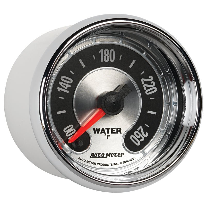 AutoMeter - Autometer American Muscle 52mm Full Sweep Electric 100-260 Deg F Water Temperature Gauge - Demon Performance