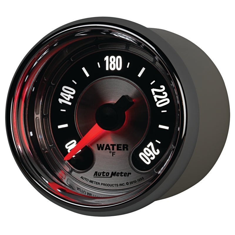 AutoMeter - Autometer American Muscle 52mm Full Sweep Electric 100-260 Deg F Water Temperature Gauge - Demon Performance