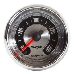 AutoMeter - Autometer American Muscle 52mm Full Sweep Electric 100-260 Deg F Water Temperature Gauge - Demon Performance