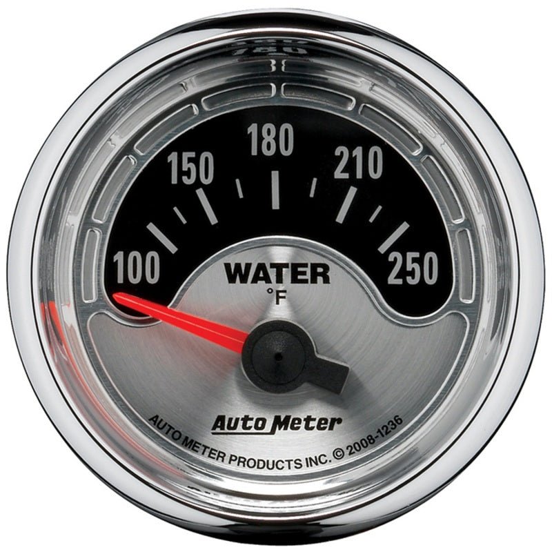 AutoMeter - Autometer American Muscle 52mm Short Sweep Electric 250 Deg F Water Temp Gauge - Demon Performance